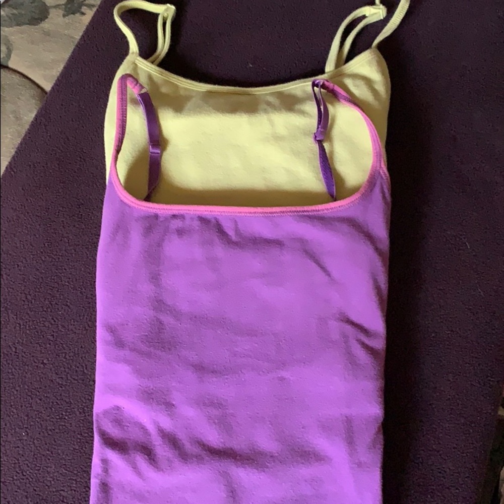 Adjustable Spandex & Cotton Tanks with Bra Lining.